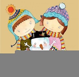 圣誕節卡通插畫05矢量