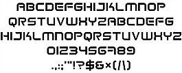 太空的字體