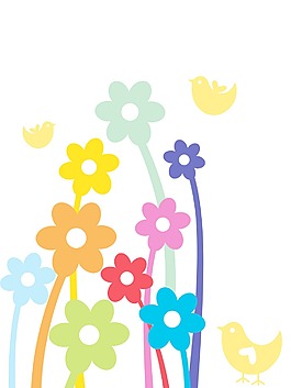 鸟 花