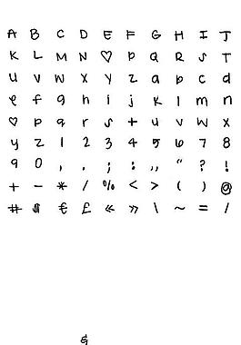 潦草的字体