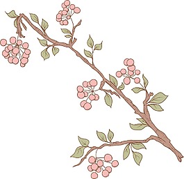 日本花卉矢量
