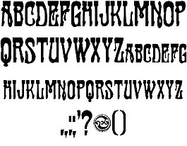 尸羅的字體