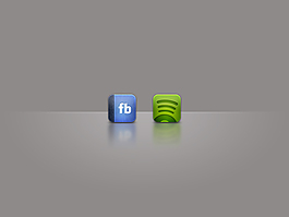 facebook图标PSD素材