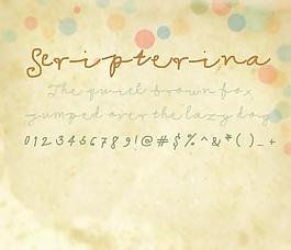 scripterina字体