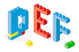 建筑块矢量ABC