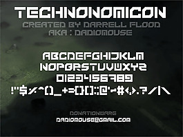 technonomicon字體