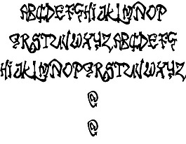 部落恐怖字体
