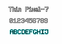 薄pixel-7字體
