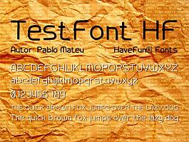 testfonthf字體