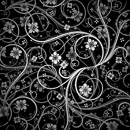 無(wú)縫花紋矢量圖