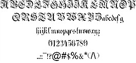 uechi哥特字體