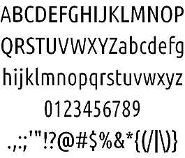 Ubuntu濃縮的字體