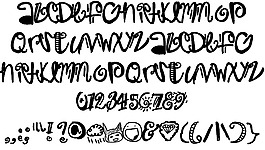 陷阱的字體