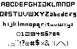 未知的字體