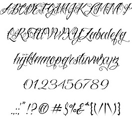 職訓(xùn)局nuetattooscript字體