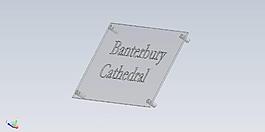 banterbury大教堂的跡象