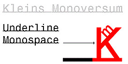 underlinemonospace字體