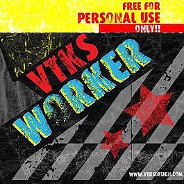 vtks工人字體