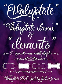 voluptate_demo字體