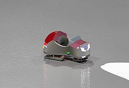 圣誕老人的新超級運動敞篷車電氣雪橇