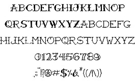 職訓(xùn)局freehandtattooone字體