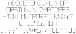 向量場的字體