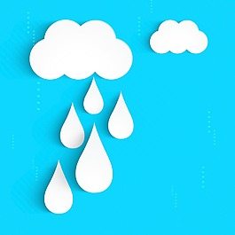 雨季的背景與云雨滴