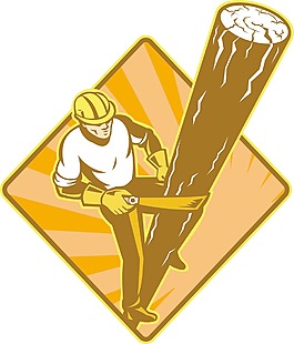 電力巡線電工修理工爬電線桿