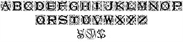 瓦拉大写字体