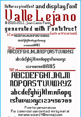 瓦萊lejano字體