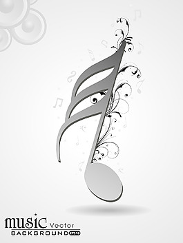 創(chuàng)造性的音符與florels向量