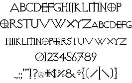 探視的字體
