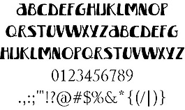 冬字體