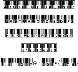 威利钢琴字体