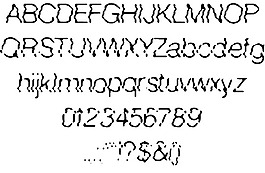 波浪線字體