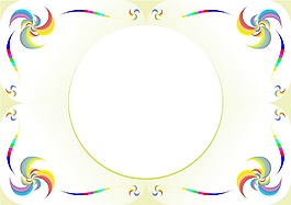 彩色矢量框架