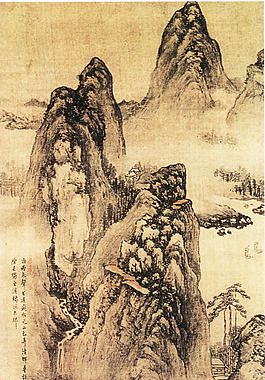 山石聳立
