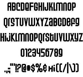 weltron功率的字體