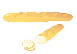 面包矢量插画