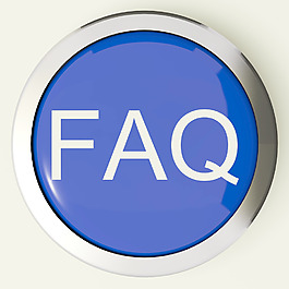 常見問題FAQ按鈕或圖標