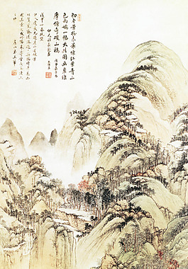 红叶点缀满山谷