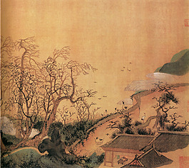 夕阳下
