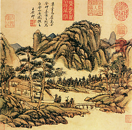 水墨風(fēng)景畫(huà)