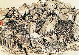 峽谷山水