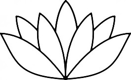 白蓮花剪貼畫