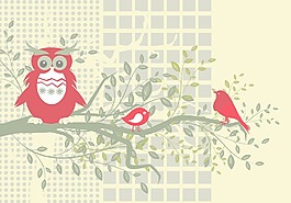 一個(gè)用花和鳥(niǎo)背景摘要說(shuō)明
