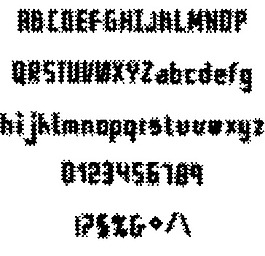 十分混亂的字體