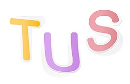 贴纸字母矢量字符集