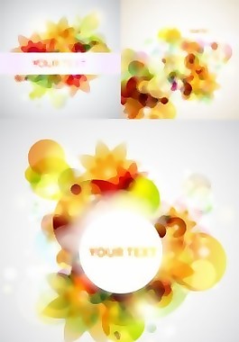 眩光花卉背景矢量