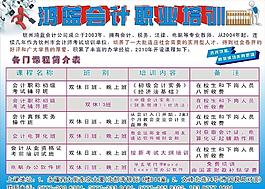 鴻藍(lán)會(huì)計(jì)職業(yè)培訓(xùn) 宣傳單海報(bào) 鴻藍(lán)會(huì)計(jì)職業(yè)培訓(xùn)宣傳單